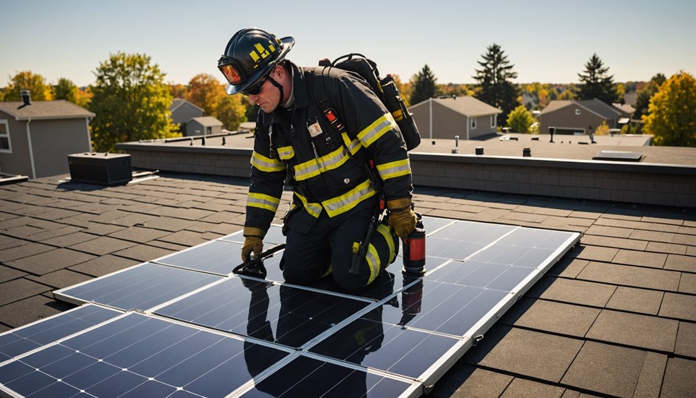 solar panels and fire risk